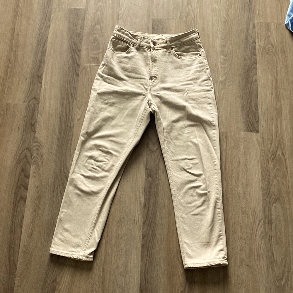 H&M beige pants size EUR 38/ US 6